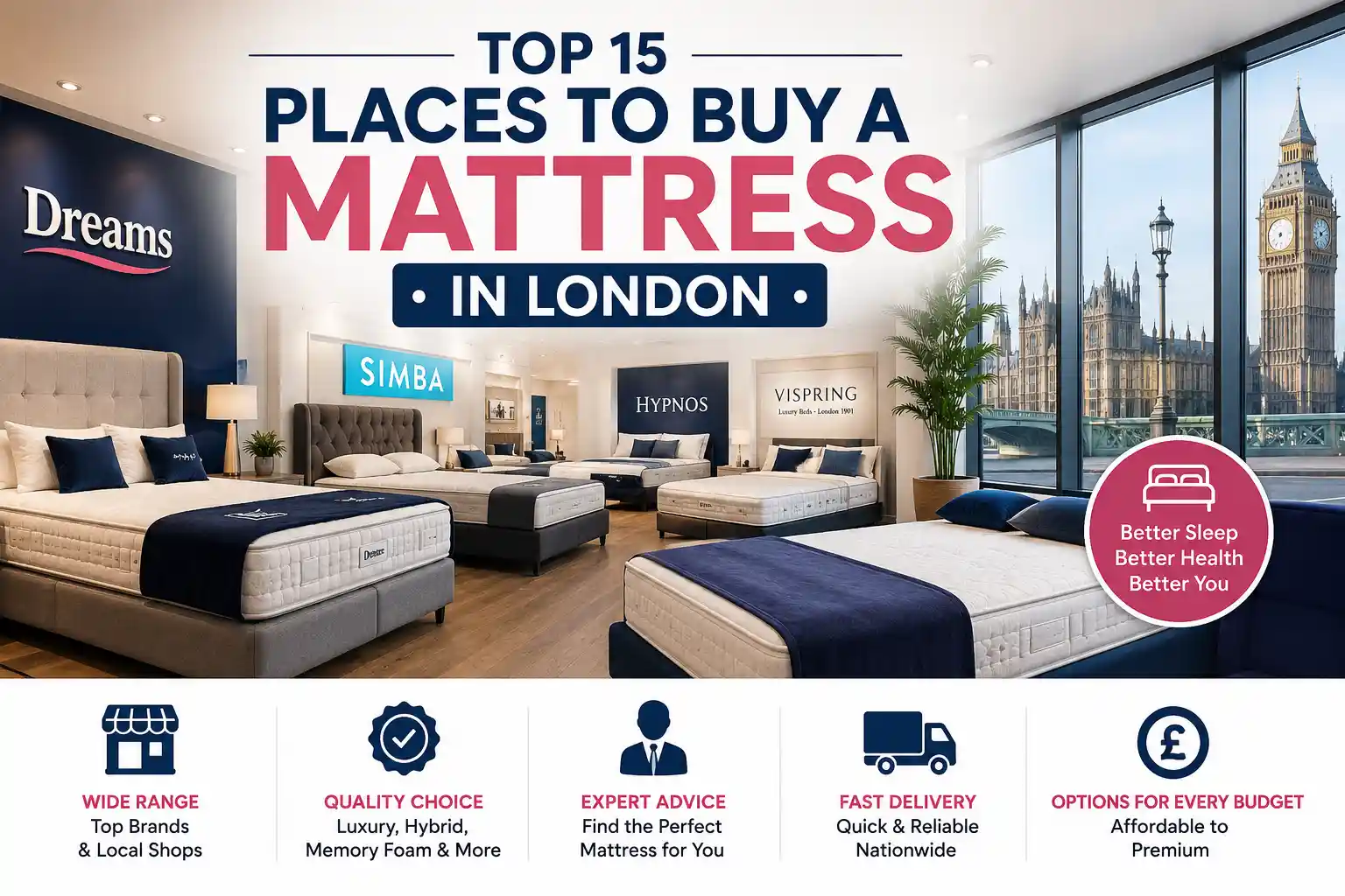 Top 15 Places to Buy a Mattress in London